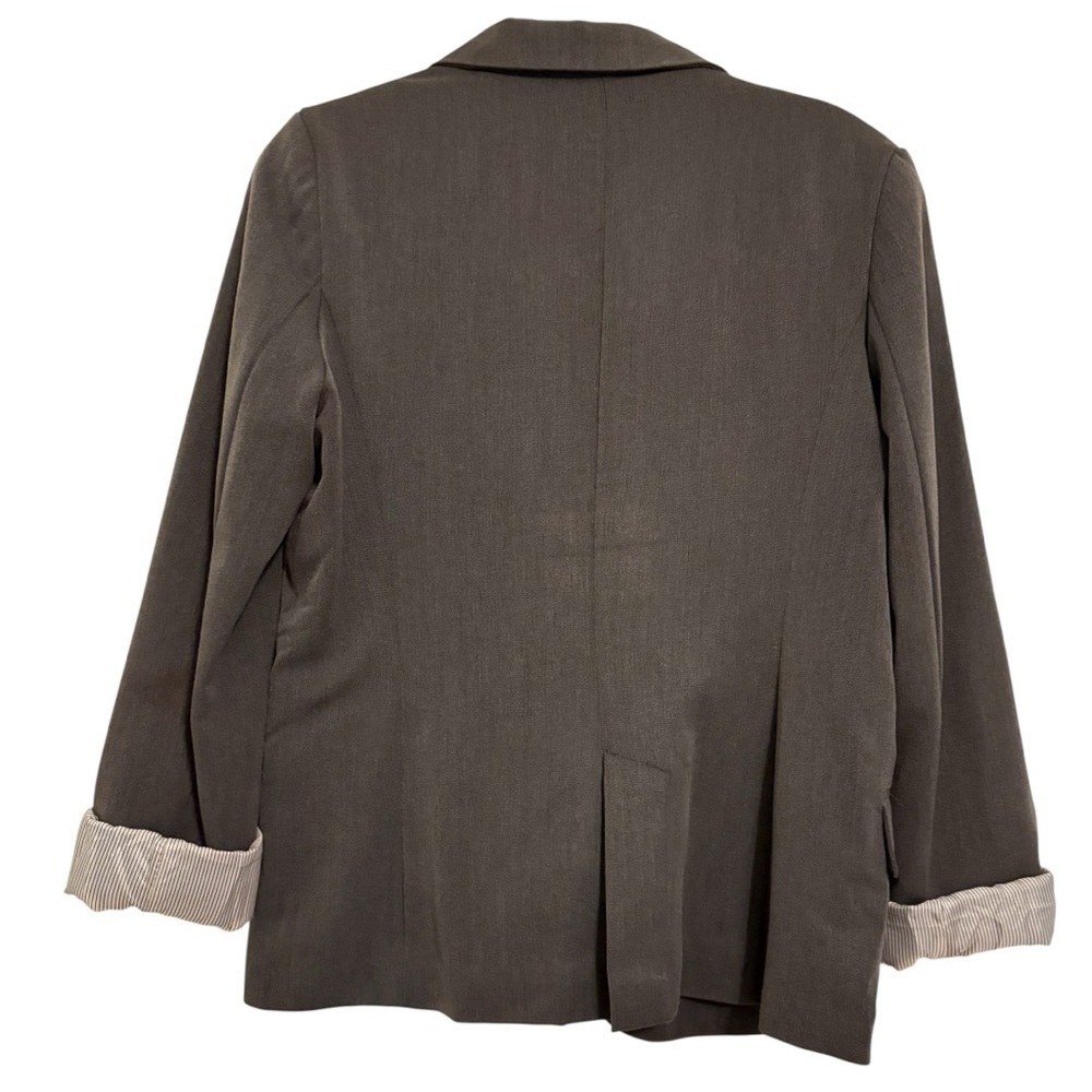 SALE Ambiance Classic Charcoal Blazer – Pinstriped Lining | Size Large - Picture 6 of 14